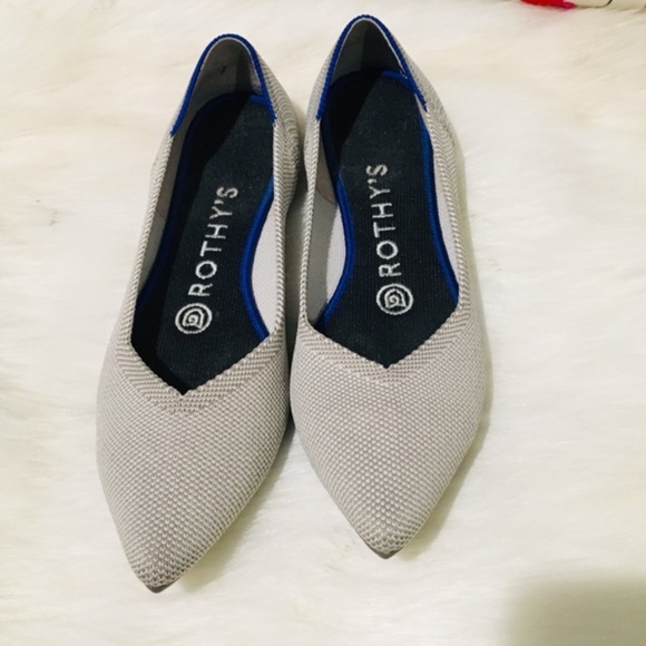 Size 6 Flax Birdseye Rothy's Points - Picture 2 of 8